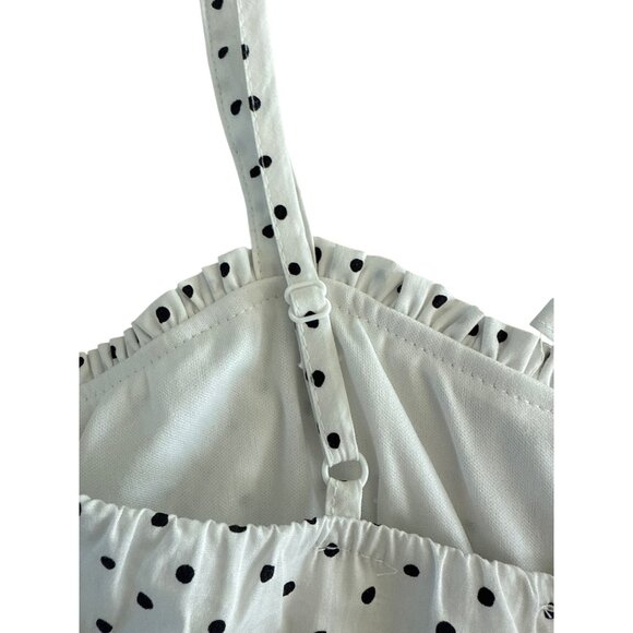 Altard State Paloma Polka Dot Mini Dress White Black Size XL Sleeveless NWOT $76 - Picture 10 of 10